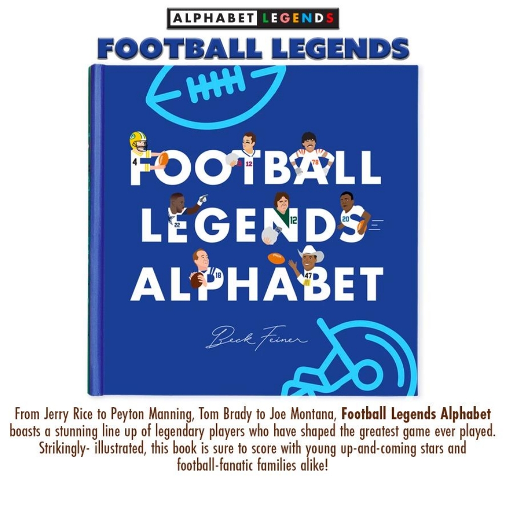 FOOTBALL LEGENDS ALPHABET BOOK NEW